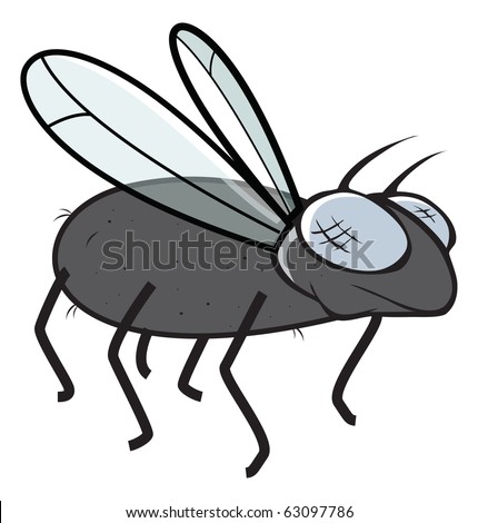 Cartoon Vector Illustration Of A Fly - 63097786 : Shutterstock