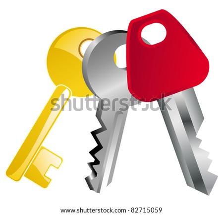 Cartoon Vector Illustration Of A Keys Collection - 82715059 : Shutterstock