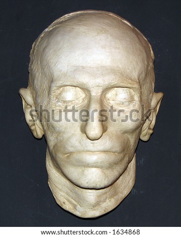 Nikola Tesla Death Mask Stock Photo 1634868 : Shutterstock