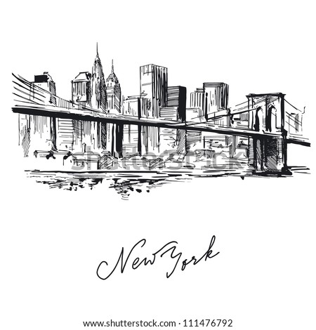 new york - hand drawn metropolis