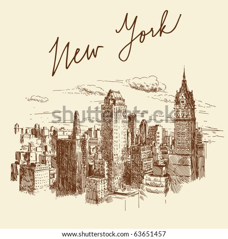 hand drawn new york