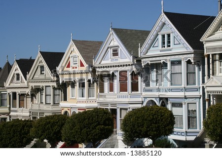 Painted Ladies Victorian Houses, San Francisco