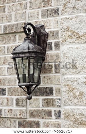 Decorative Outdoor Lighting - Outdoor House Light Vertical Photo.