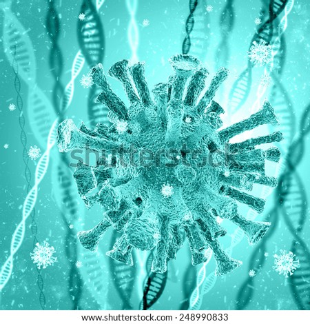 bacterial intruder cells causing sickness
