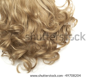 Texture - hair. blond hair, macro, shallow DOF