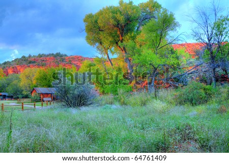 Old Sedona ranch house in Sedona, Arizona, USA