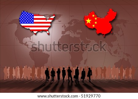 Relations ans statistics between the United States and China