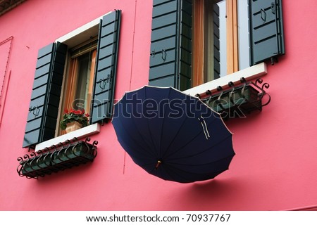 Colored houses in Burano Island, Venice