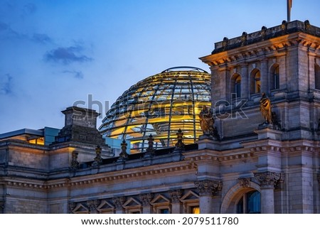 Similar – Image, Stock Photo The Reichstag at dusk, Berlin, Germany.