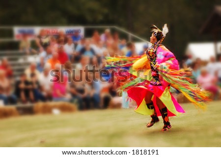 Woman dancer at the Trail of Tears annual pow wow