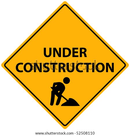 Under Construction Sign Stock Photo 52508110 : Shutterstock