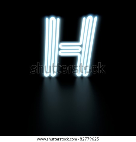 Image Of A Neon Letter 