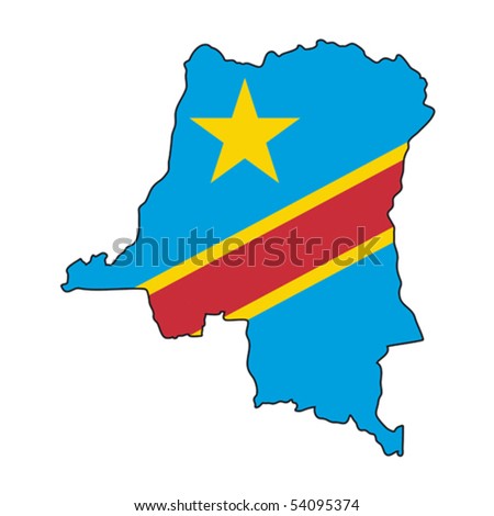 map flag Democratic Republic of the Congo