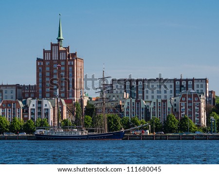 View to Rostock (Germany).