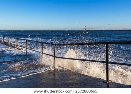 Similar – Image, Stock Photo Warnemuende Baltic Sea