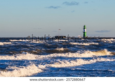 Similar – Image, Stock Photo Warnemuende Baltic Sea