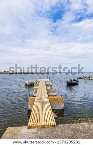 Similar – Image, Stock Photo Boat landing stage