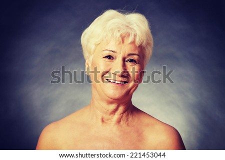 Nude 60 year old spa woman- head and shoulders