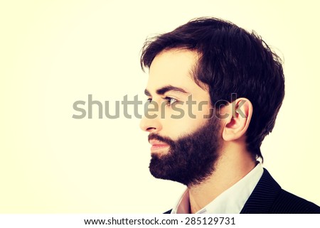 Profile picture of handsome businessman.