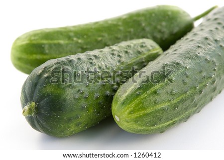 Ripe cucumbers-natural source of vitamins