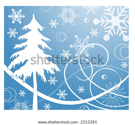 Similar – Image, Stock Photo filigree | the ski tracks in deep snow appear from a distance