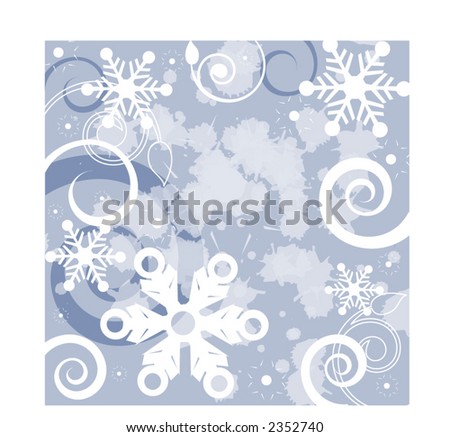 Similar – Image, Stock Photo filigree | the ski tracks in deep snow appear from a distance