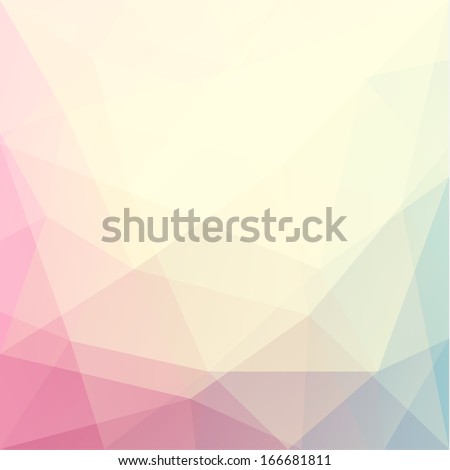 Abstract triangle art in pastel colors – eps10