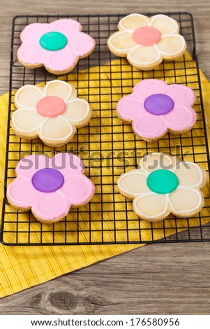 Summer Flower Decorated Cookies