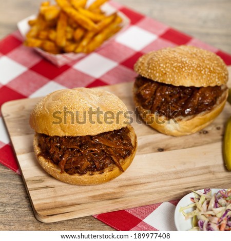 Barbecue Pulled Pork Sandwich
