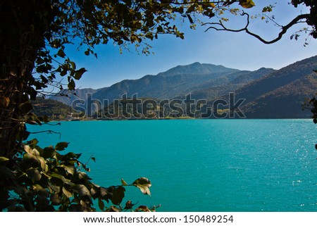 Similar – Image, Stock Photo Lake Ledro, Lago di Ledro in South Tyrol, Italy