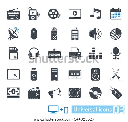 Universal icons set 03