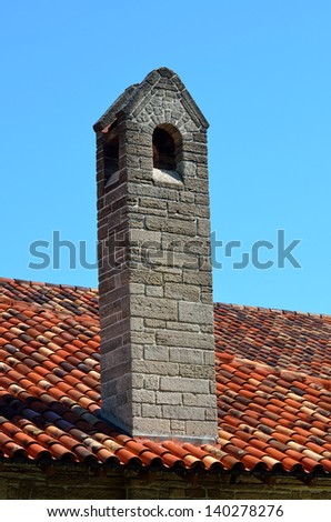 historic old chimney at st. augustine, florida