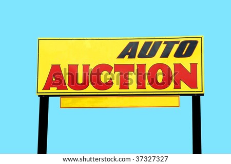 auto auction sign