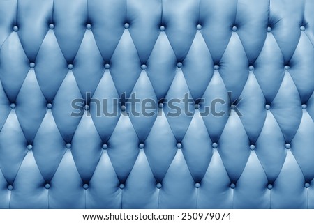 Sofa texture. blue leather quilted