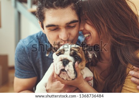 Similar – Image, Stock Photo English couple on their way home