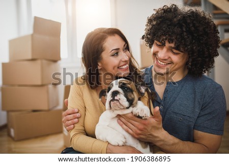 Image, Stock Photo English couple on their way home