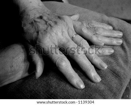 hands in black and white