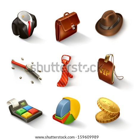 Business vector icon set