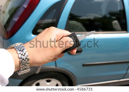Handle electronic car key