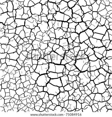 Vector Cracked Texture - 75084916 : Shutterstock