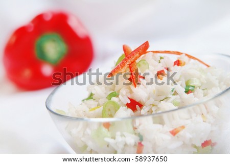 Vegetable salad colorful Fine food appetizer