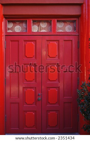 Traditional chinese door - background texture