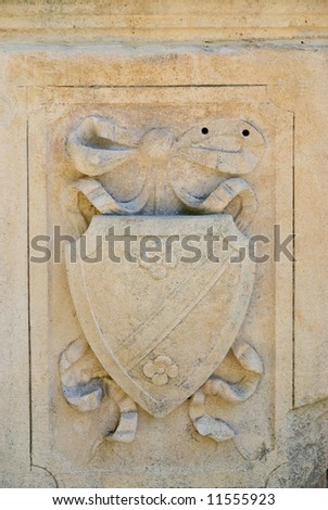 Classic style wall decoration in form of medieval shield