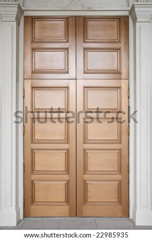 Classic painted wooden door