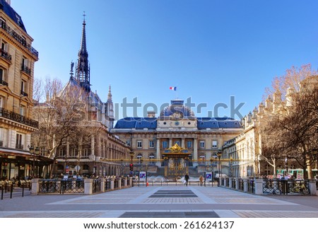 The Palais de Justice (Palace of Justice), Paris.