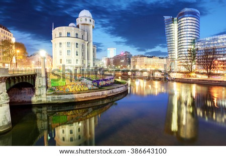 Similar – Image, Stock Photo Vienna, Danube Canal