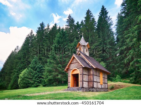Wooden church in Slovakia, Cierny Balog, Vydrovo Zdjęcia stock © 