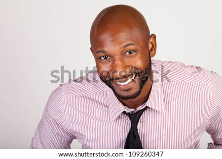 Portrait of a handsome young African American business man