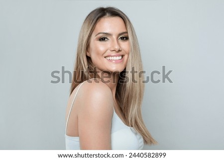 Similar – Image, Stock Photo Beautiful blonde woman