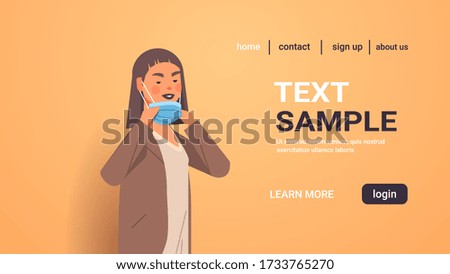 woman taking off medical mask coronavirus win defeated covid-19 girl celebrating victory over nCoV virus ending pandemic quarantine concept copy space portrait horizontal vector illustration